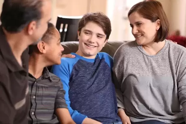 foster parents with foster kids