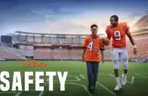 Disney's movie poster for Safety brother and little brother walking of a field