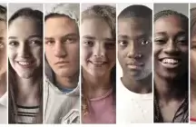 Collage of photos of teenagers of all backgrounds