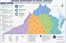 Virginia Department of Social Services Regional Map 2026