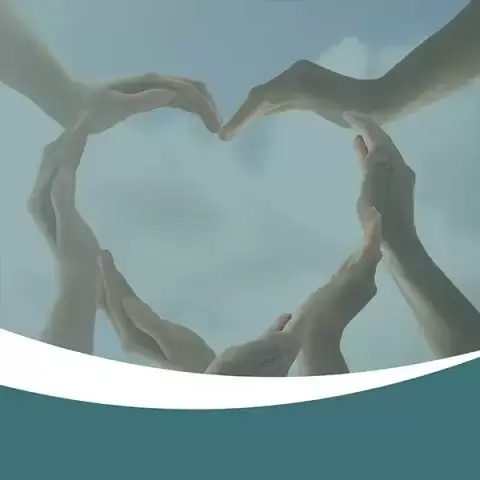 Hands making a heart shape
